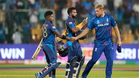 Defending champion England loses again to Sri Lanka at Cricket World Cup